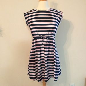 SO Girls Sleeveless striped Dress Blue/Pink Size XXL 16